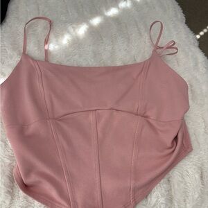 Pink Spaghetti Strap Top